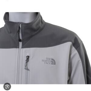 The North Face Jacket Soft Shell Fleece Lined full zip Warm Gray Men’s Large